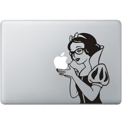 Hipster Snow White MacBook Decal